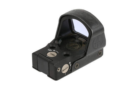 The Deltapoint pro pistol red dot sight can easily be adjusted for windage and elevation